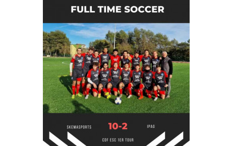 Victoire écrasante de nos footballeurs contre l’IPAG (10-2)